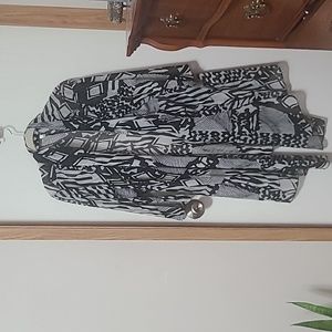 Black and white jacket